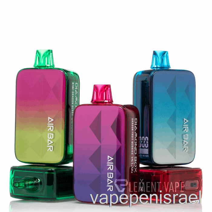 Vape Israel Air Bar חד פעמי קופסת יהלומים 20000 קרח תות חד פעמי